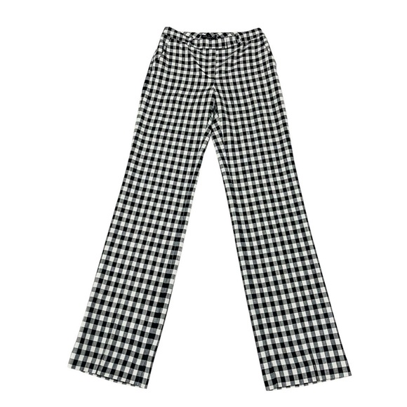 Tara Jarmon Paris Peter Size 34 US XS/2 Black White Gingham Pants Trousers NWT - Picture 6 of 16